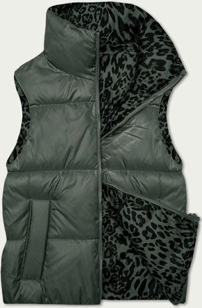 Dwustronna krótka kamizelka S'West khaki-panterka (B8346-11)