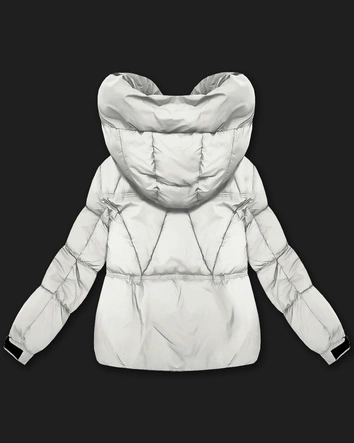 Przejściowa kurtka damska oversize S'West złamany biały (B2003-26)