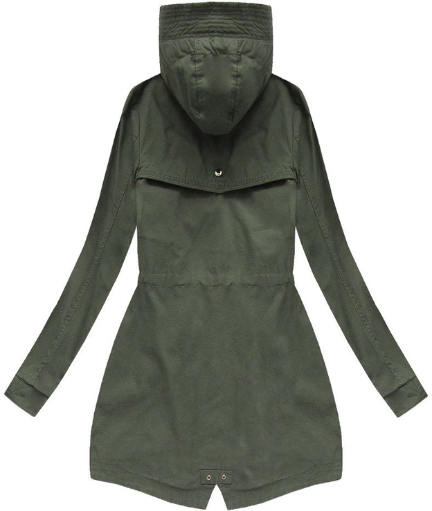 BAWEŁNIANA PARKA Z KAPTUREM KHAKI 2 (XW150X)