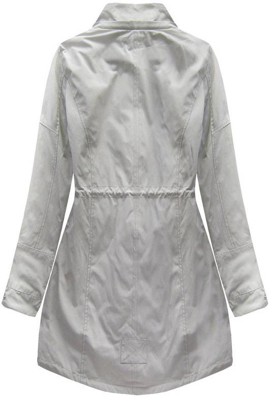 DWUSTRONNA PARKA Z KAPTUREM SZARA (W0232)