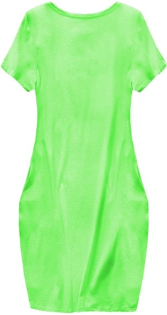 SUKIENKA Z KRÓTKIM RĘKAWEM LIMONKOWA (288ART)