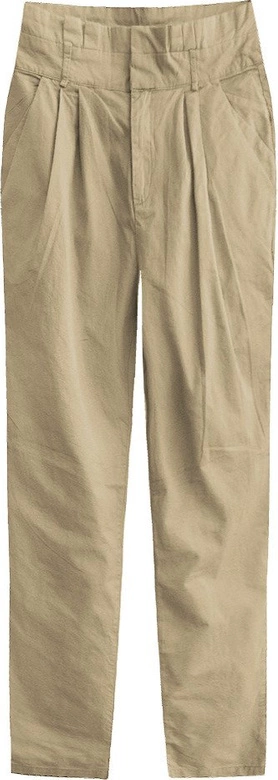 BAWEŁNIANE SPODNIE BEŻOWE (2217)