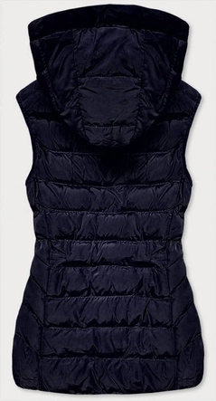 KAMIZELKA DAMSKA Z PUCHEM NATURALNYM GRANAT (RQW6815)