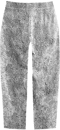 BŁYSZCZĄCE LEGGINSY W ZWIERZĘCY WZÓR CZARNO-BIAŁE (332/1ART)