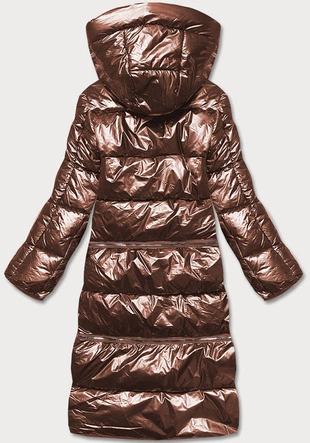 Kurtka zimowa damska trzy długości miedziana (omdl-009)