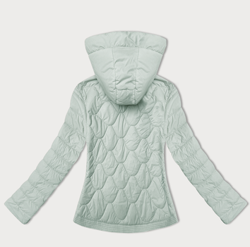 Pikowana krótka kurtka damska J Style miętowa (16M9239-156)