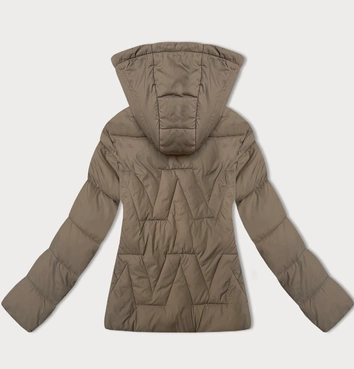 Damska kurtka z odpinanym kapturem J Style beżowa (16M9190-62)