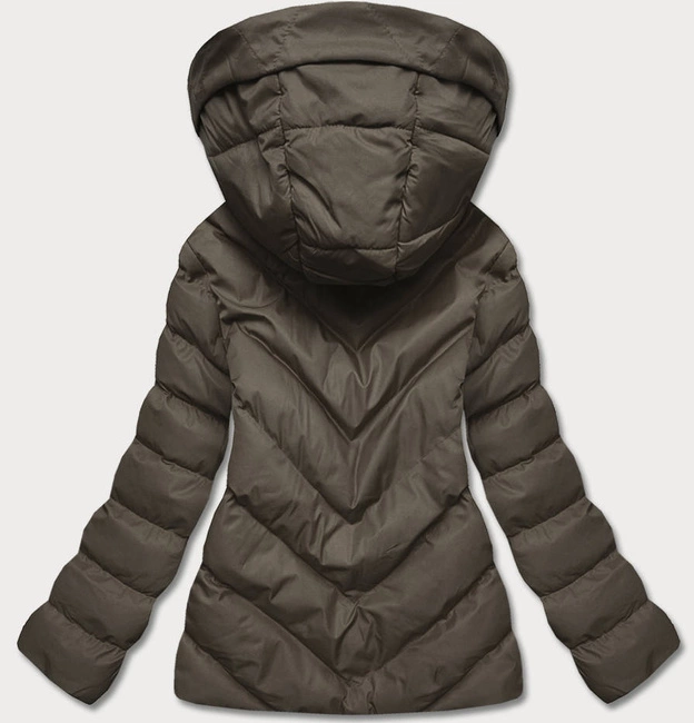 Krótka zimowa kurtka damska army (5m725-136)