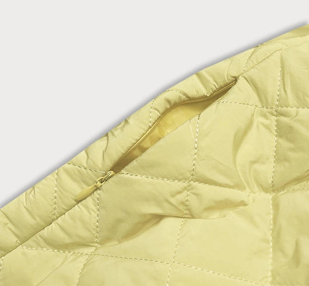 PIKOWANA KURTKA Z KOŁNIERZEM ŻÓŁTA (AG8-8010)