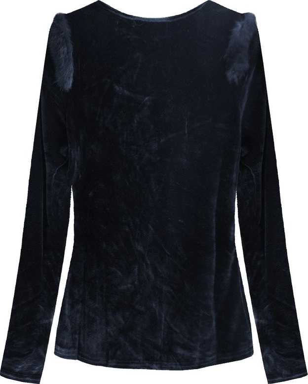 BLUZKA Z FUTERKIEM GRANATOWA (3685)