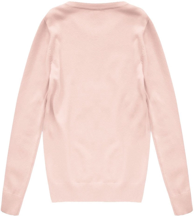 SWETER Z FLAMINGIEM ŁOSOSIOWY (P134)