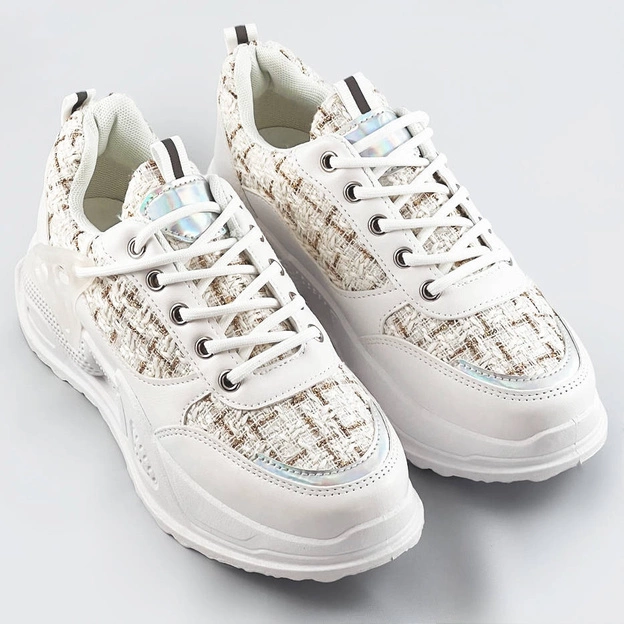 Buty sportowe damskie białe (7003)