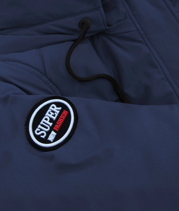 DAMSKA KURTKA ZIMOWA GRANATOWA (208-2)