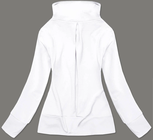 Damska bluza ze stójką biała (hd150-45)