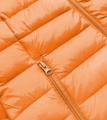 Pikowana kurtka damska pomarańczowa (20313)