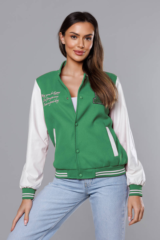 Kurtka damska bomber zielona (16M9067-236)