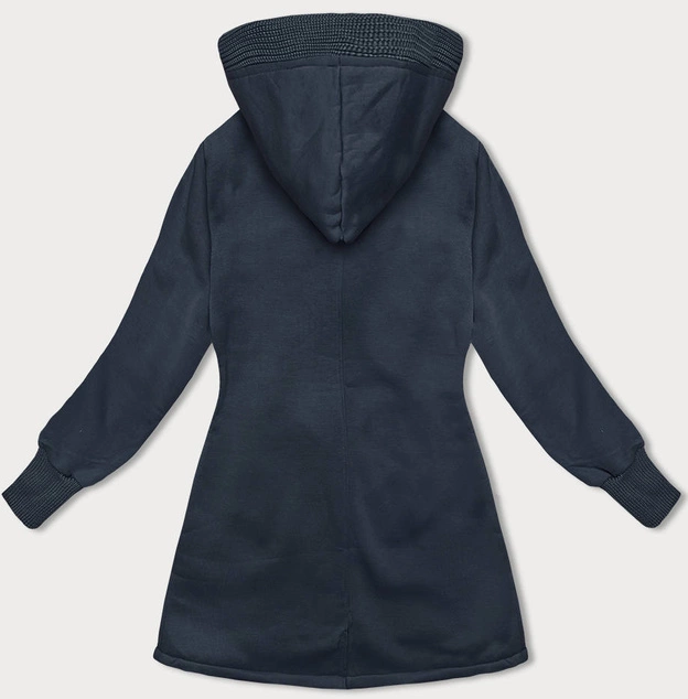 Długa bluza damska granatowa (AMG-321A)