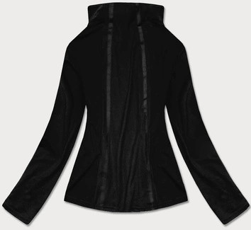 Bluza damska z niską stójką czarna (hh020-01)