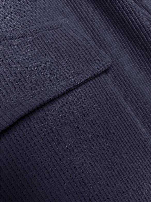 Casualowy komplet ze spodniami typu cargo granatowy (AMG-338A)