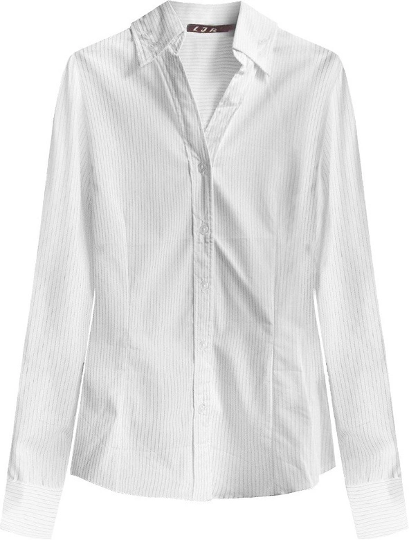 KLASYCZNA KOSZULA BIAŁO-CZARNA (X1135X)