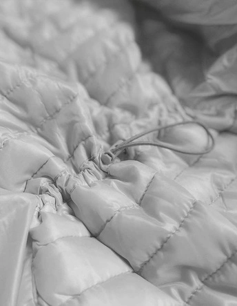 Pikowana kurtka damska szara (6651-61c)