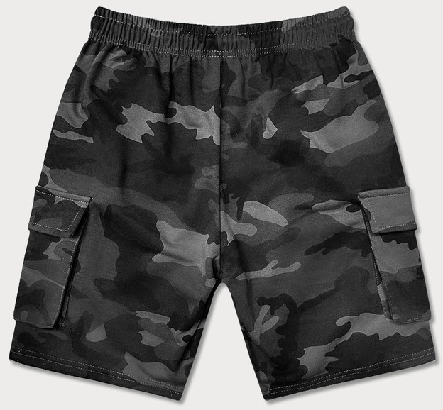 Męskie spodenki moro ciemne szare (8K282-2)