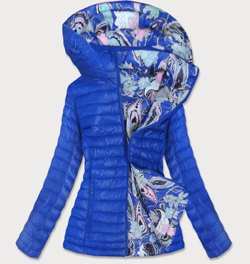 DAMSKA KURTKA DWUSTRONNA NIEBIESKA (7174)