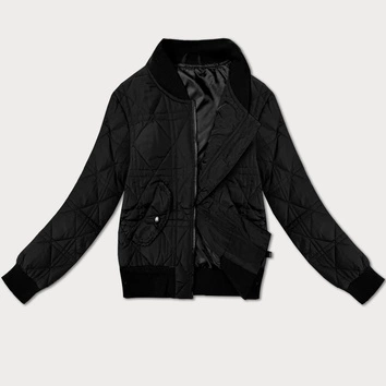 Krótka damska kurtka typu bomber J Style czarna (16M9227-392)