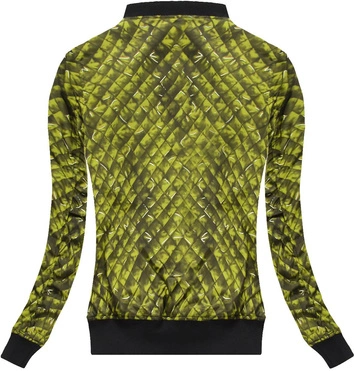 DWUSTRONNA KURTKA BOMBER LIMONKOWA (4477)