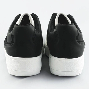 Dwukolorowe sneakersy damskie biało-czarne (xwh2120x)