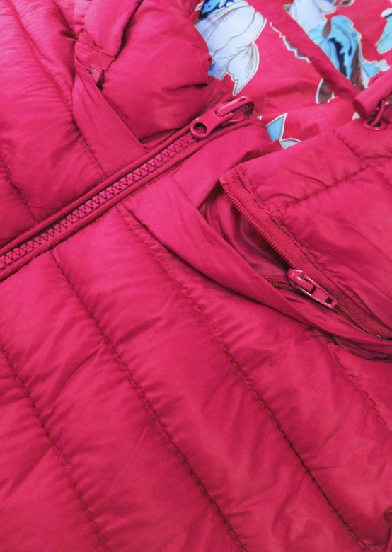 Damska kurtka dwustronna różowa (7174)