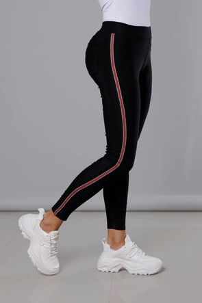 Legginsy z kieszeniami czarne (Q-73)
