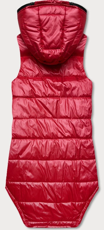 Kamizelka z geometrycznym dołem czerwona (B0122-4)