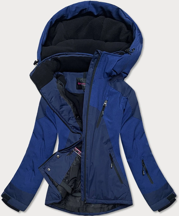 DAMSKA KURTKA NA NARTY CIEMNY NIEBIESKI (B2353)