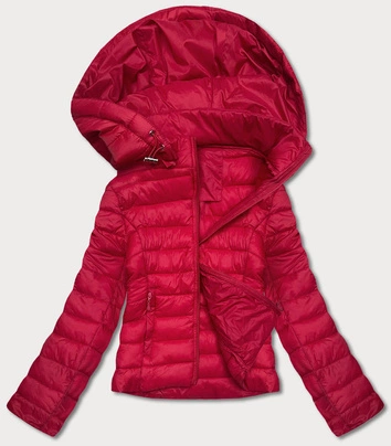 Przejściowa pikowana kurtka damska czerwona (23M9001-275)