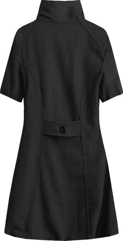 ROZKLOSZOWANY PŁASZCZYK CZARNY (1091)