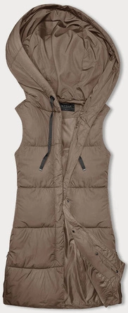 Taliowana kamizelka damska beżowa (16M9093-62)