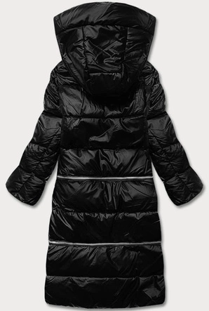 Kurtka zimowa damska trzy długości czarna matowa (ag8-003)