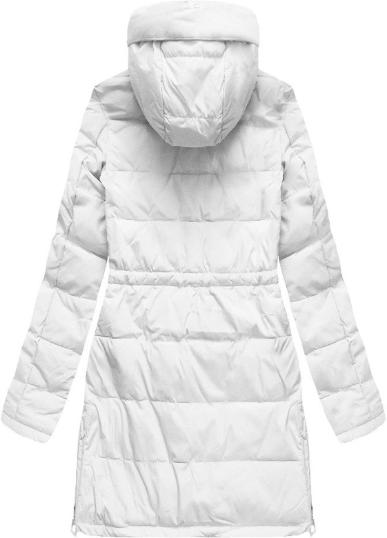 PIKOWANA KURTKA Z NASZYWKAMI BIAŁA (08)