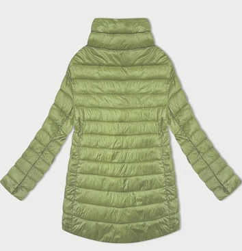 Pikowana kurtka damska ze stójką Minority pistacjowa (P3-6908-396)