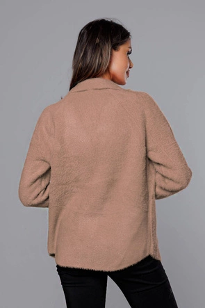 Krótka narzutka alpaka beżowa (CJ65)