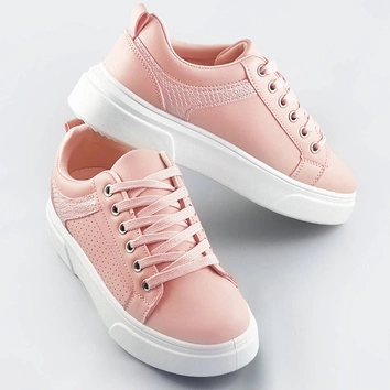 Buty sportowe damskie różowe (s221)