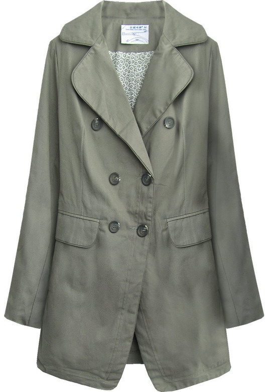 ROZKLOSZOWANY PŁASZCZYK KHAKI (94214)