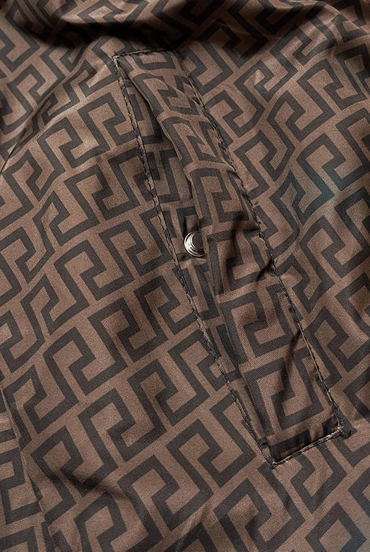 Dwustronna kurtka damska czarno-brązowa (w556-1)