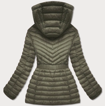 Taliowana kurtka damska khaki (gt-212)