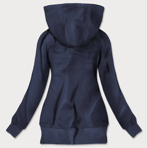 ROZPINANA BLUZA Z KIESZENIAMI GRANATOWA (629)