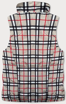 DWUSTRONNA KAMIZELKA DAMSKA BIAŁA (2383)