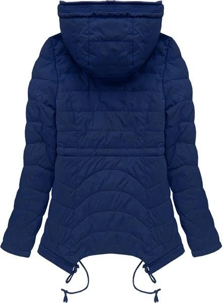 GRANATOWA KURTKA Z NIEREGULARNYM DOŁEM (201632)