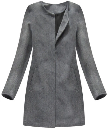 MINIMALISTYCZNY PŁASZCZ CIEMNOSZARY (172/1ART)