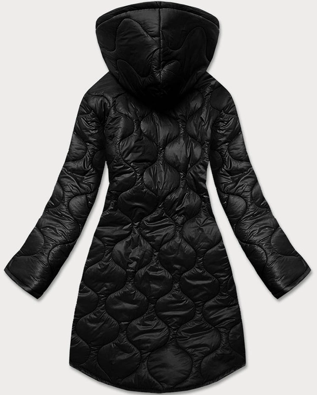 Lekka pikowana kurtka damska czarna (9613)